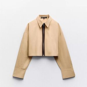 NWT Zara Zipper Top